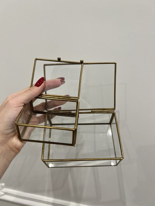 Комплект скляних шкатулок