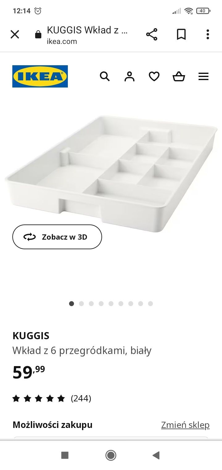 Ikea wklad do szkuflady