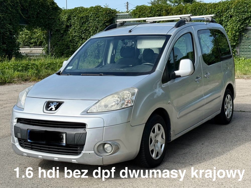 Peugeot partner tepee 1.6 hdi bez dpf dwumasy klima hak kamera zamiana