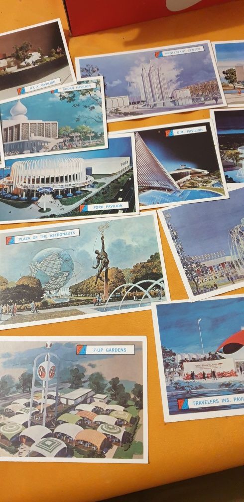 Zestaw pocztówek USA 1964-65 NEW YORK WORLD'S zestaw kart