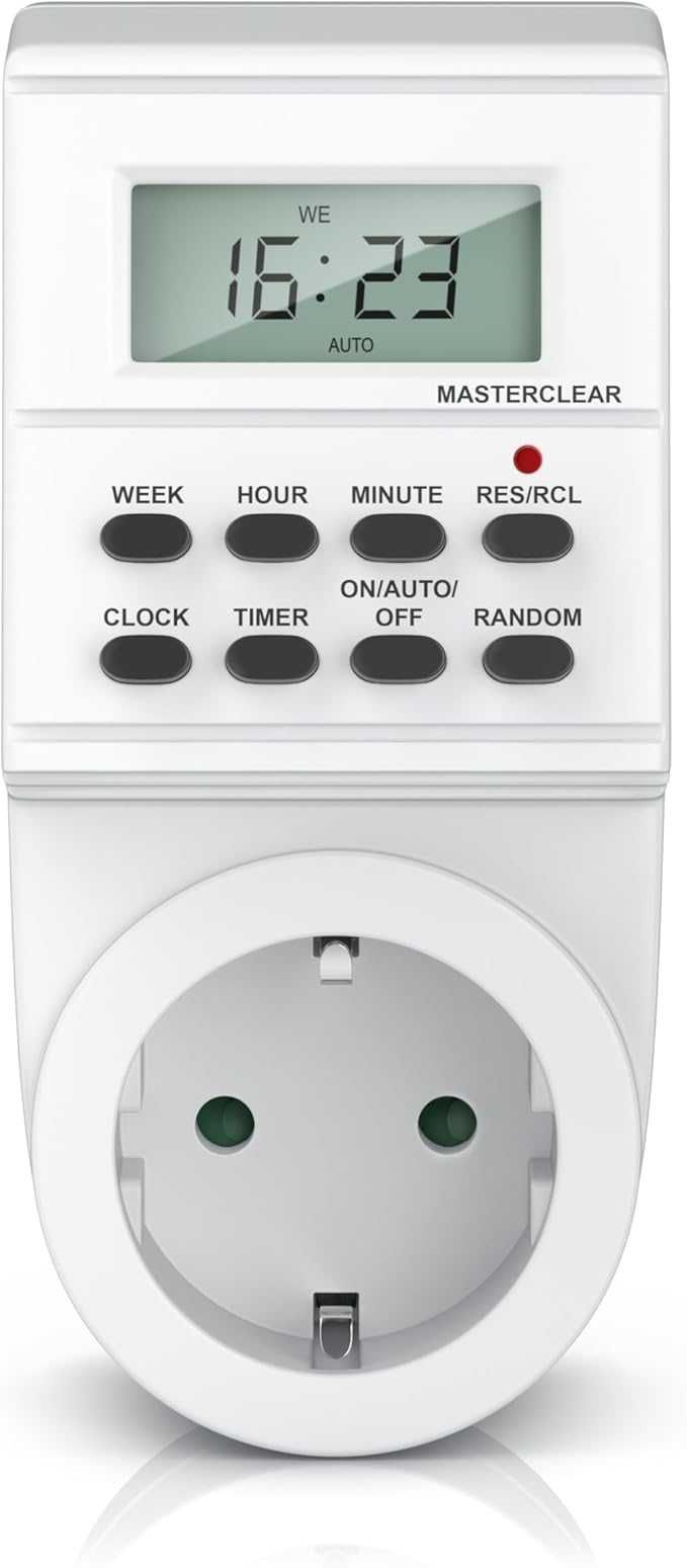 Programator czasowy cyfrowy sterujący z wyświetlaczem LCD 8 prog. 281