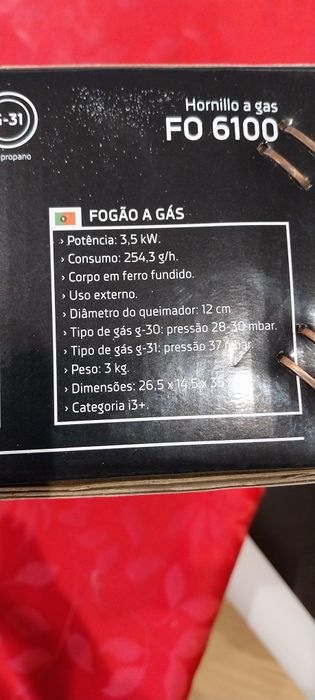 Placa de gás Orbegozo