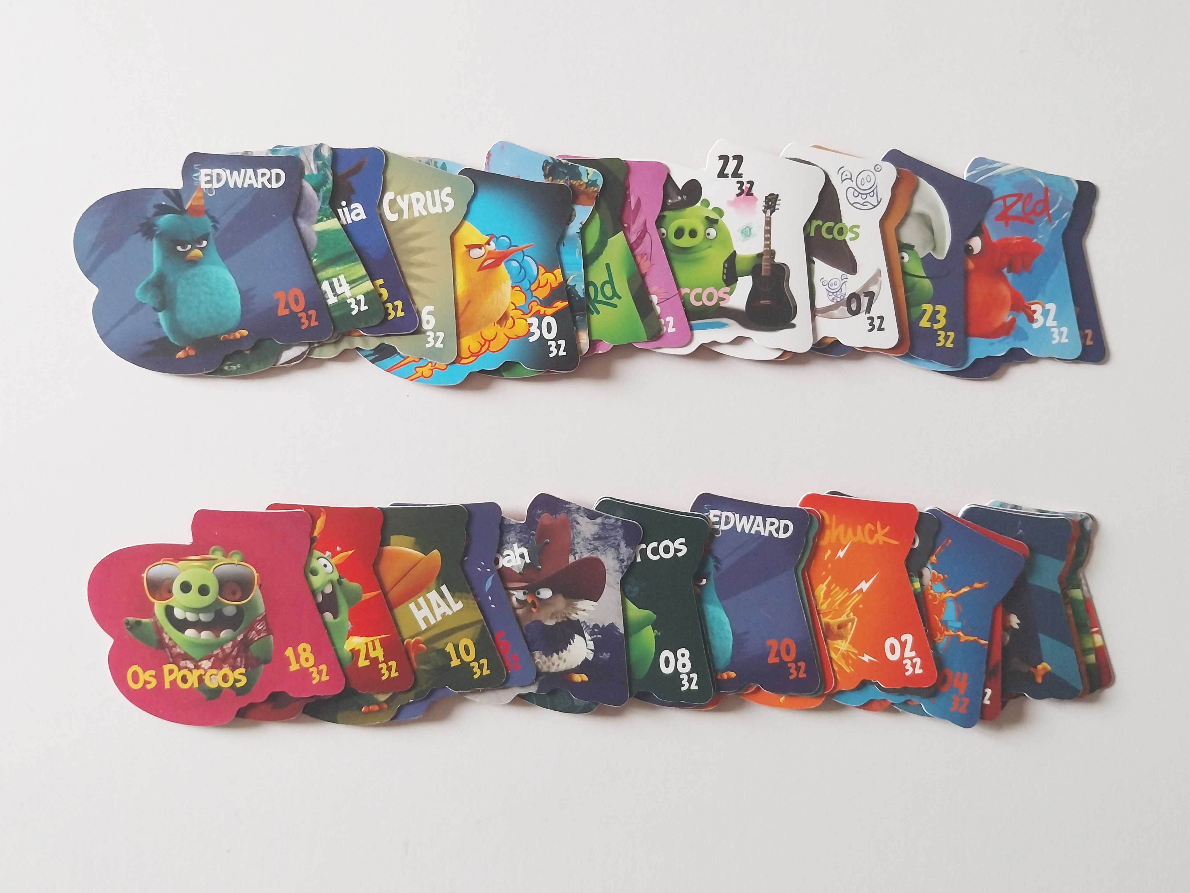 31 tazos ANGRY BIRDS (colecção de 32) | lote Continente