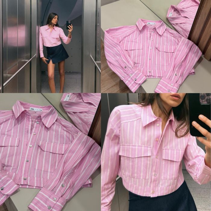 Трендова сорочка Zara, розмір S, ідеал