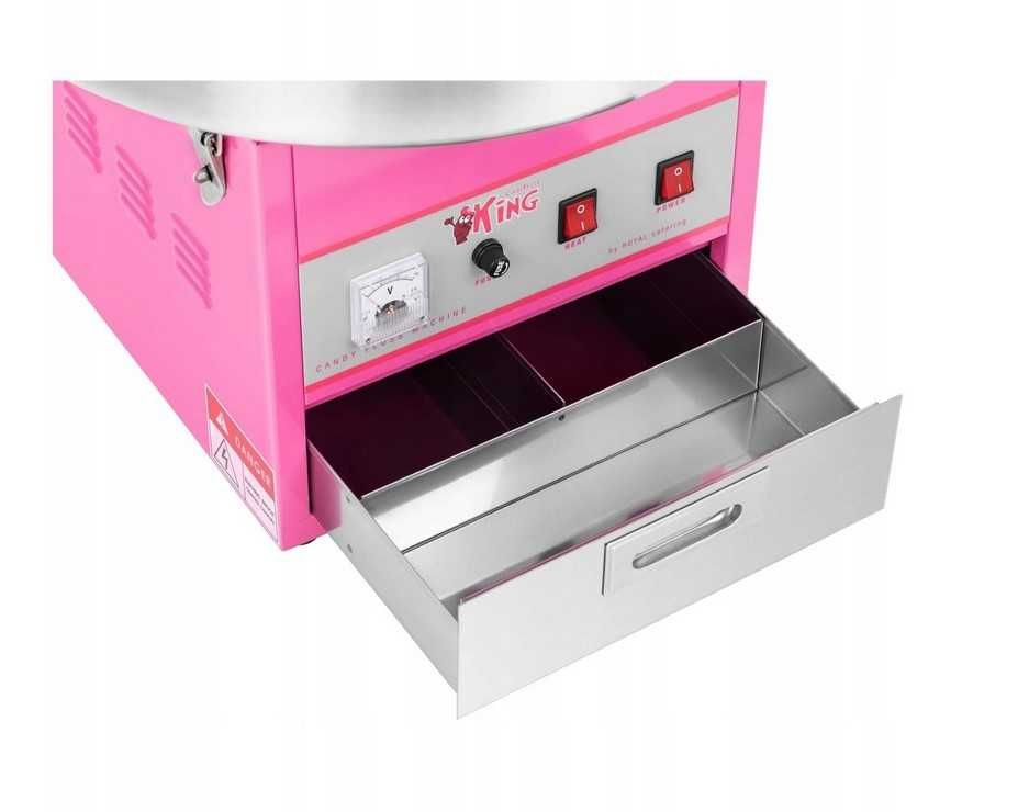 PROFESJONALNA Maszyna do waty cukrowej 52 cm Royal Catering 1200 W