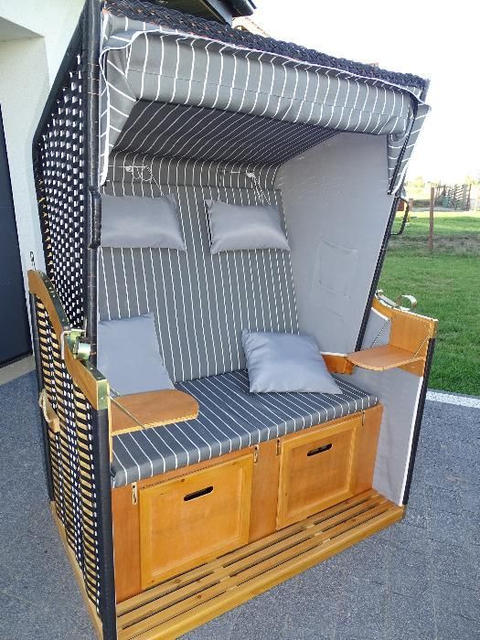 Kosz plazowy-Czarny! Kosz na ogród, na plażę, Leżak plażowy! Zach-pom