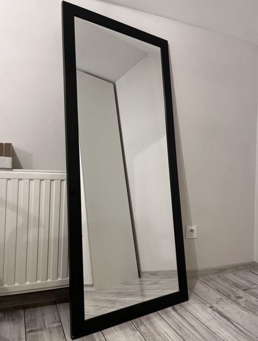 Lustro loft w ramie 160cmx70cm Wange Sonoma czarne matowe