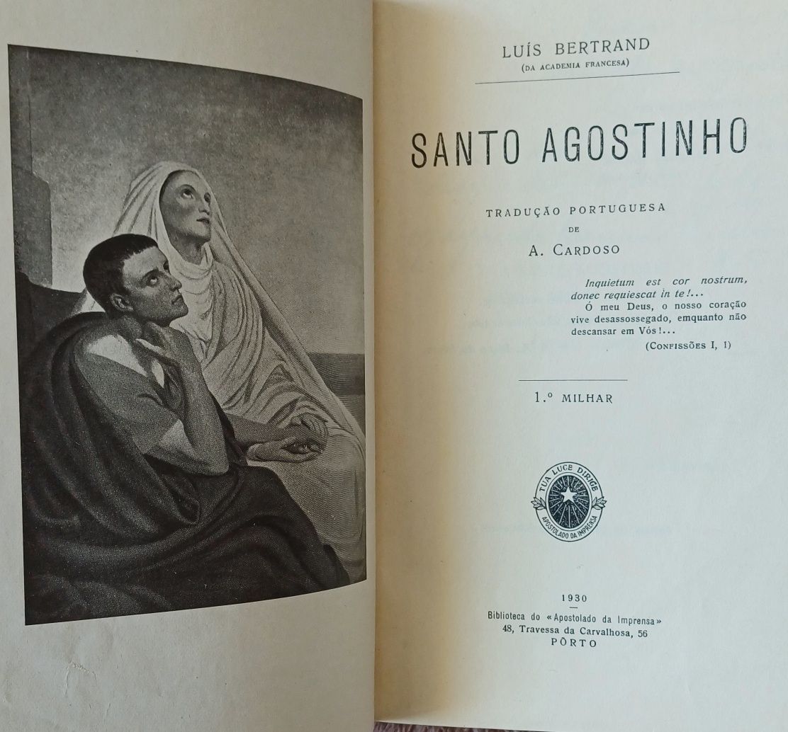 Santo Agostinho Livro de 1930