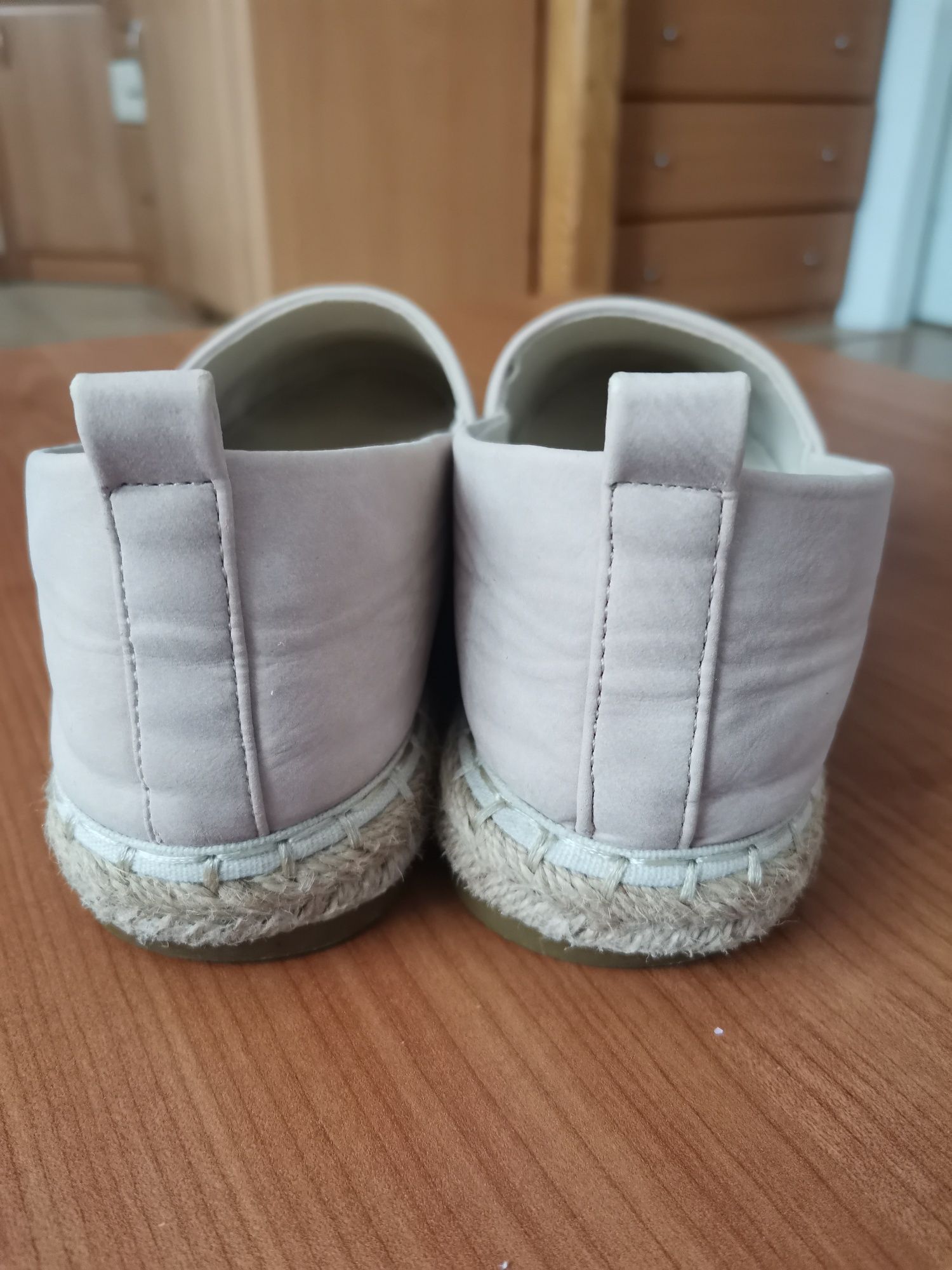 Espadryle tenisówki różowe pudrowe DeeZee 37