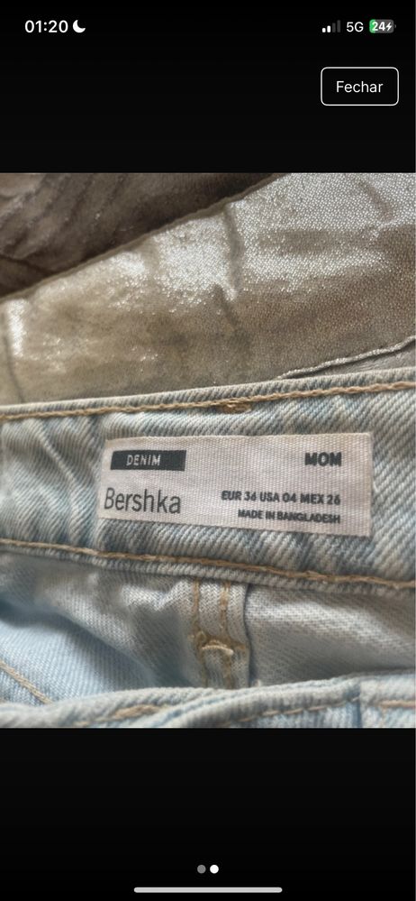 Mom jeans rasgadas azul claro