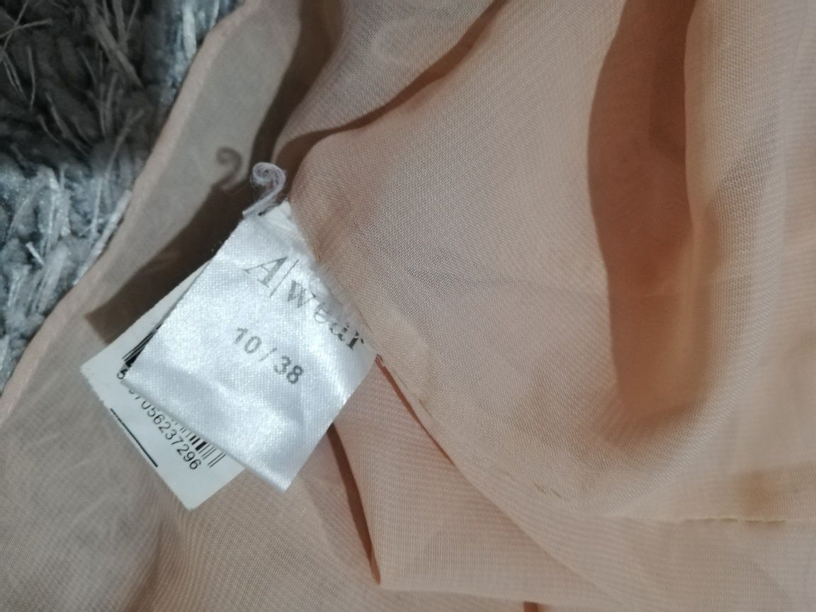 Sukienka na ramiączkach wiązana Awear r. 38 M brzoskwiniowa