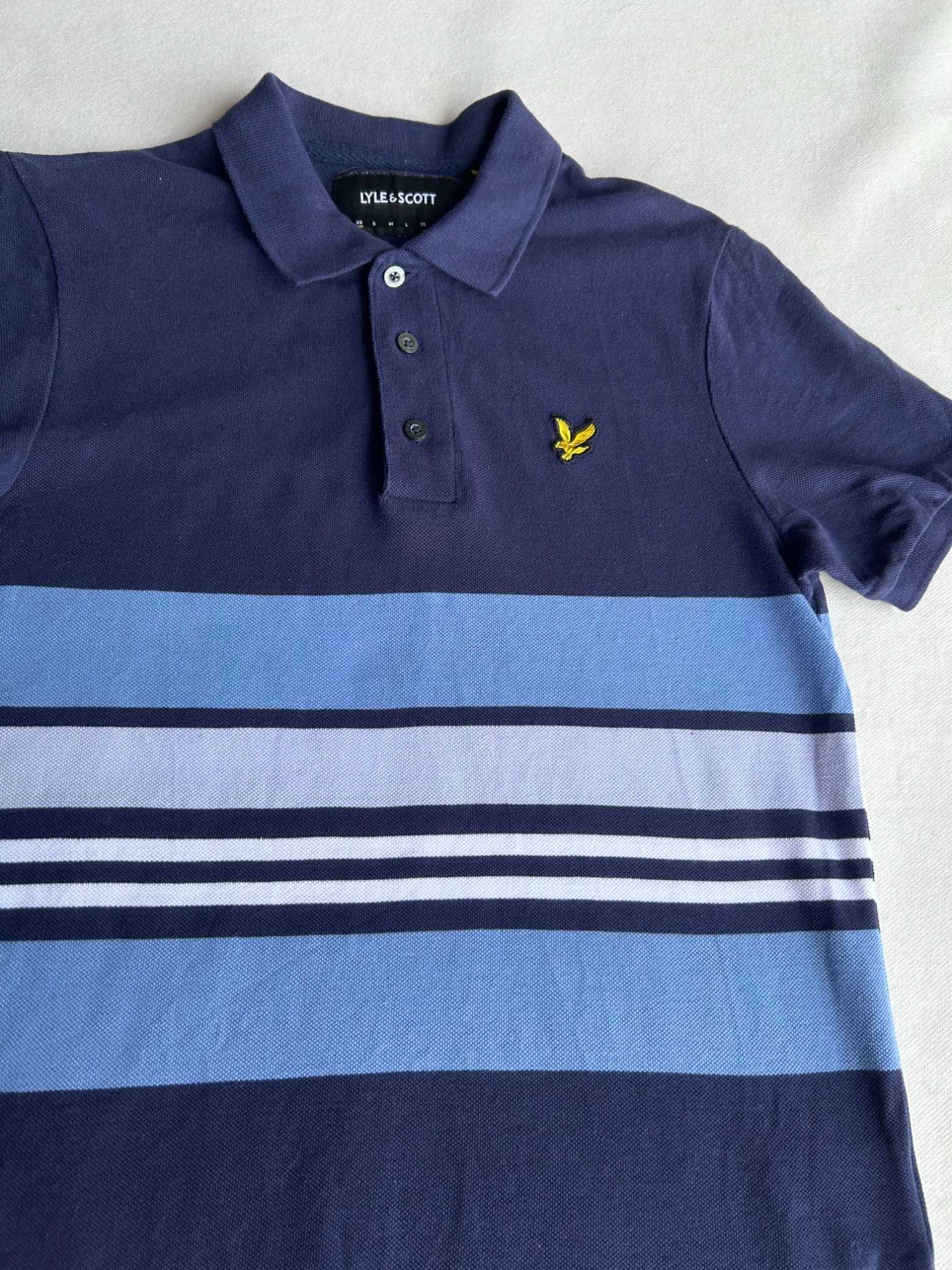 Granatowa koszulka polo Lyle&Scott rozmiar XS