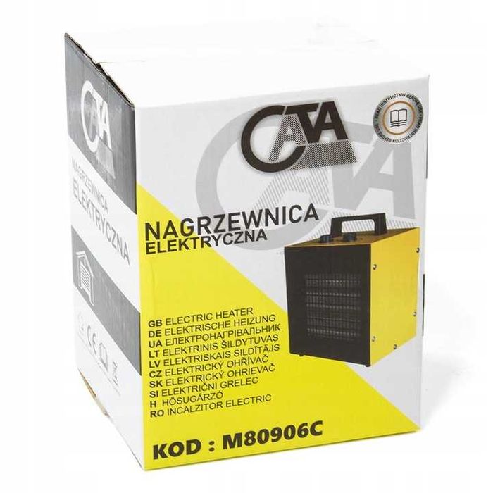 Nagrzewnica elektryczna dmuchawa piecyk 3000W farelka grzejnik MOCNA