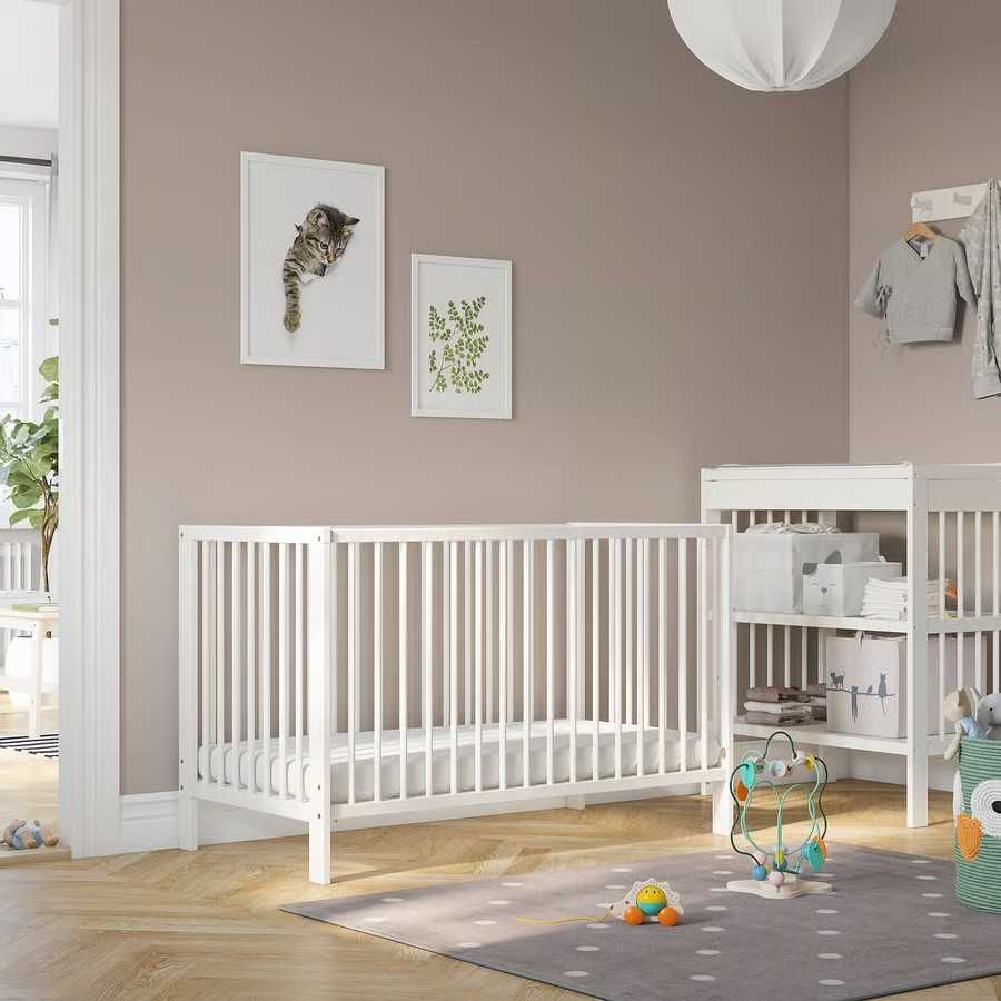 Ikea GULLIVER Berço, branco, 60x120 cm com colchão
