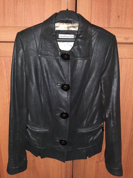 Кожаный пиджак- куртка