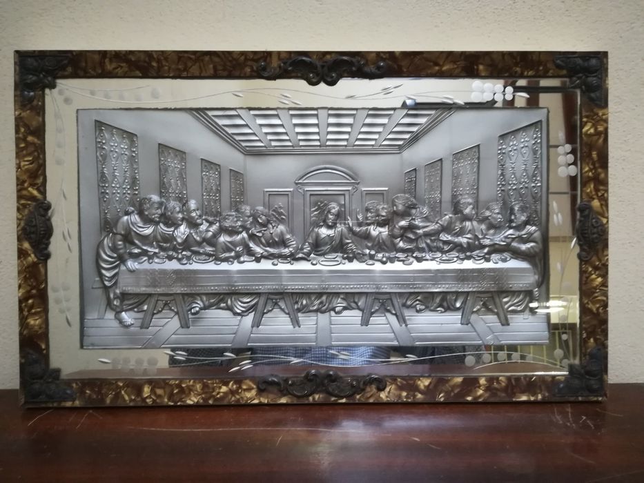 Última Ceia de Cristo. Estanho. Anos 1930/40
