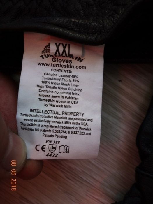 TurtleSkin rękawice anyprzekłuciowe do przeszukań XXL, Policja