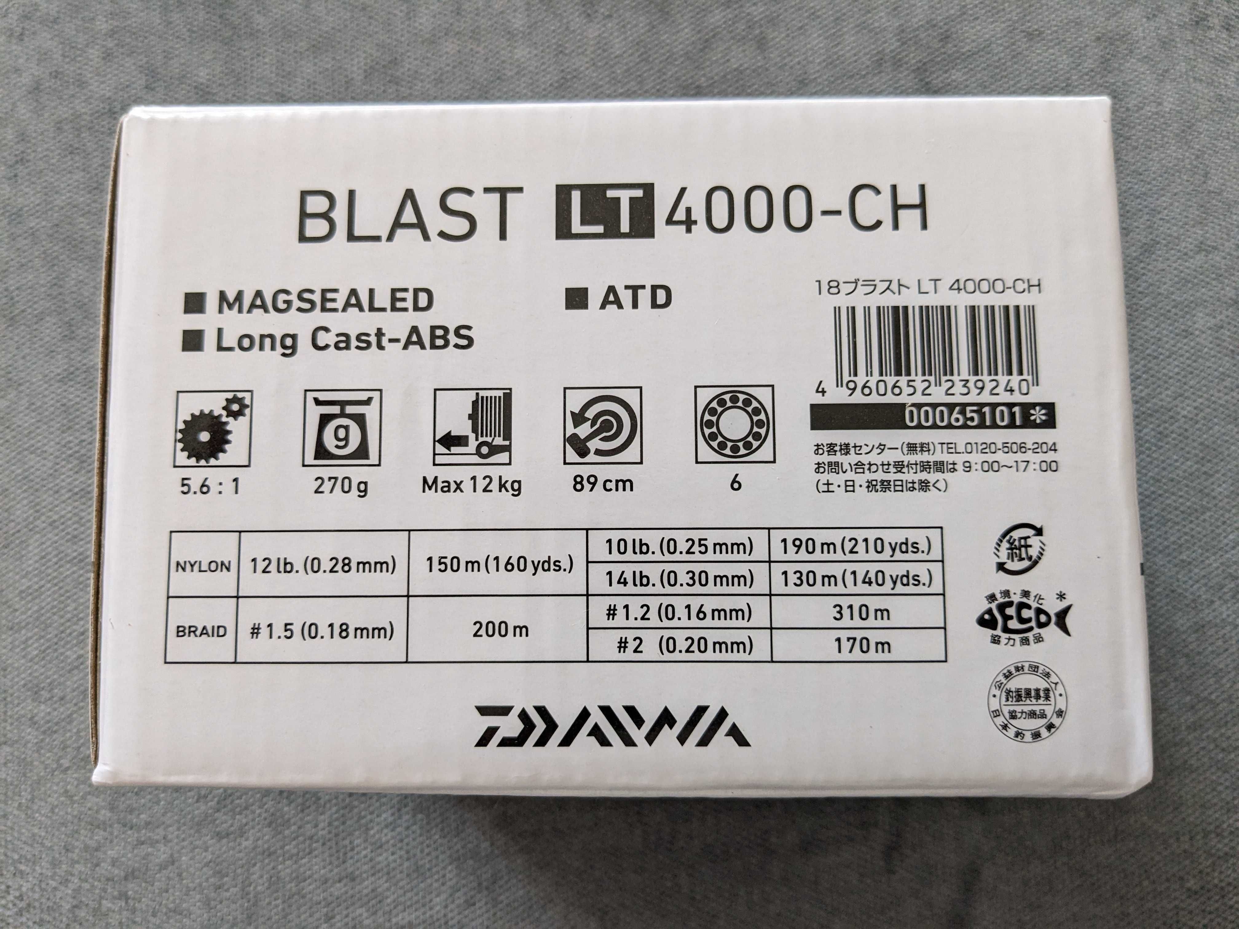 Daiwa 18 Blast LT 4000-CH