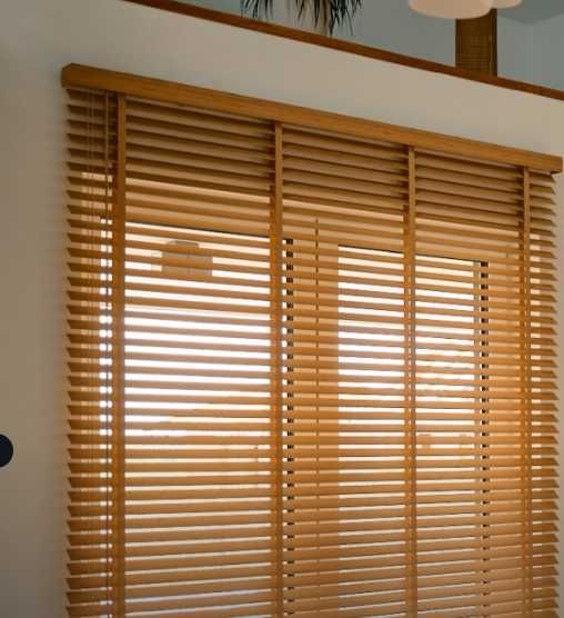 Żaluzja drewniana, bambusowa 50mm dostępna od ręki wymiar 1650x2880mm