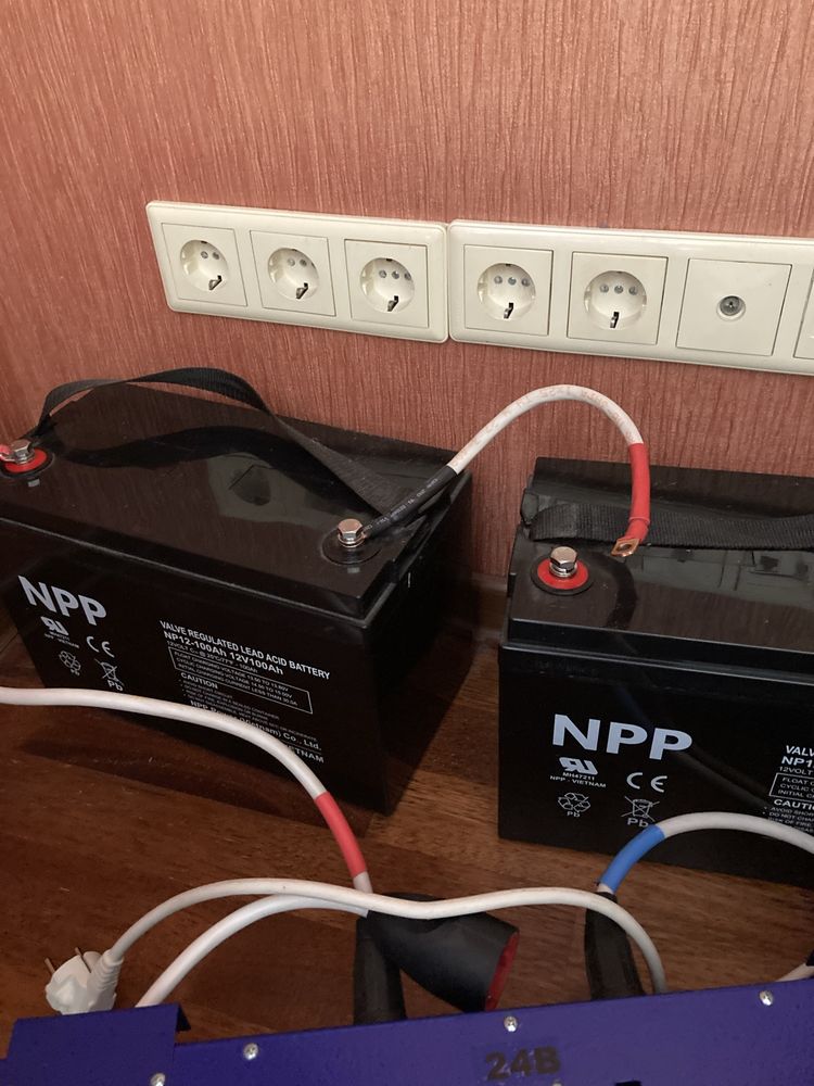 Акумулятори NPP 12V 100A для ІБП/Резервного живлення