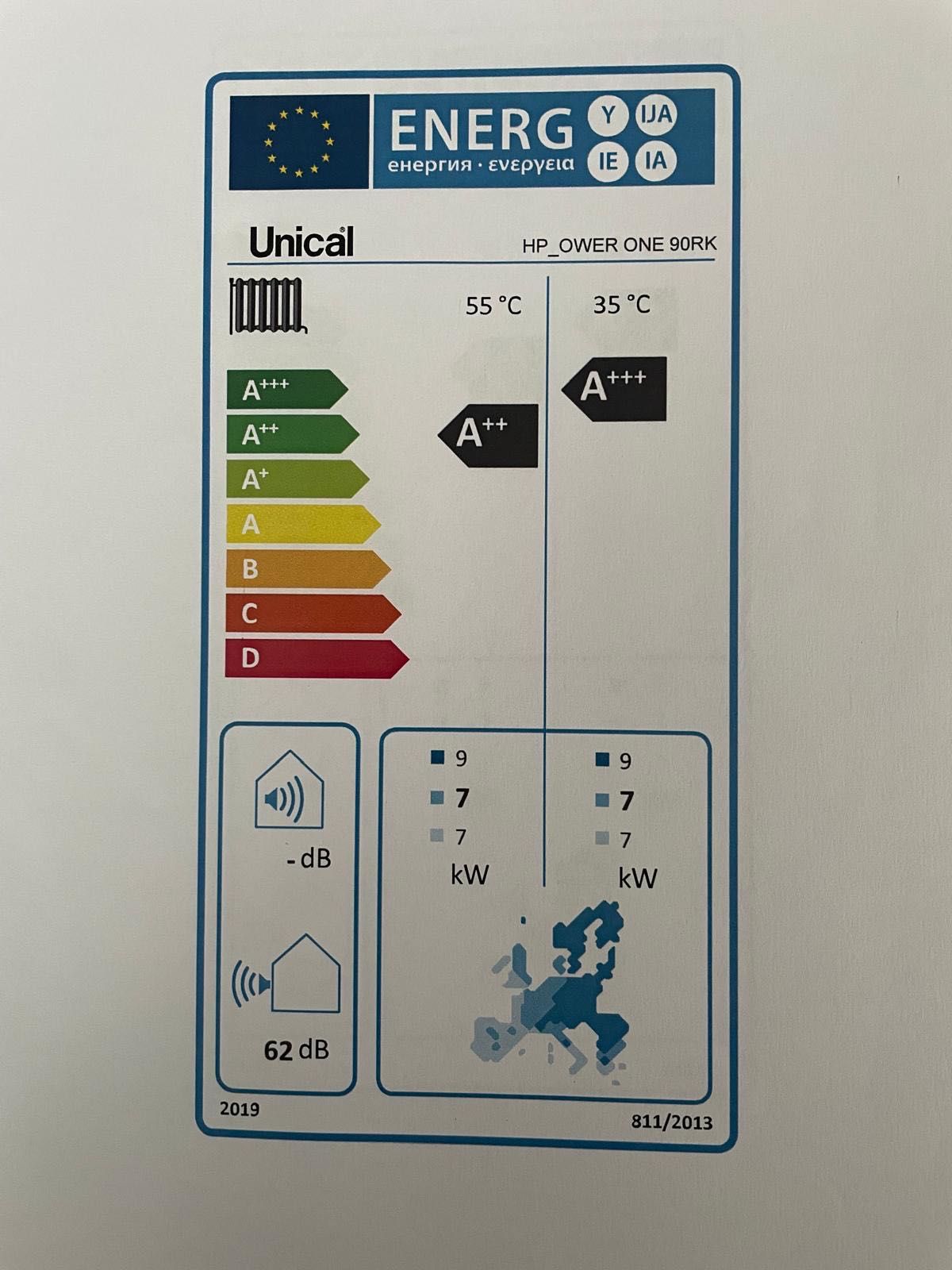 Pompa ciepła Unical 9kw