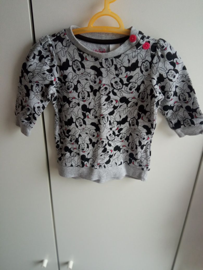 Bluza szara myszka Minnie Mickey Miki Disney