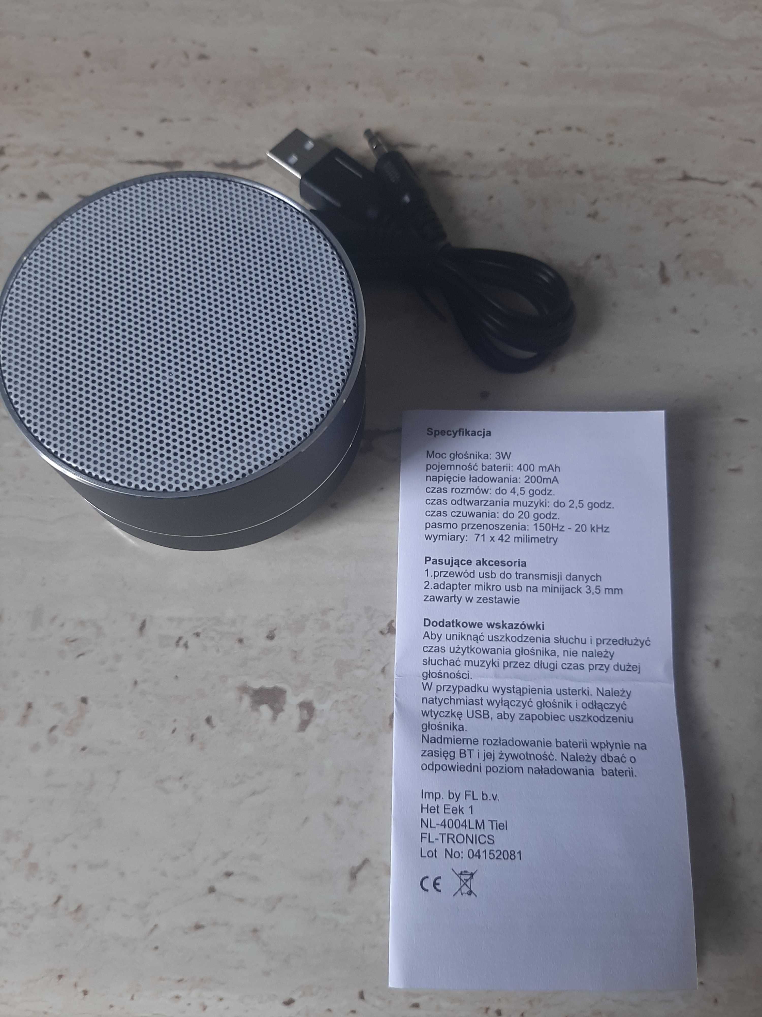 Głośnik bluetooth czarny