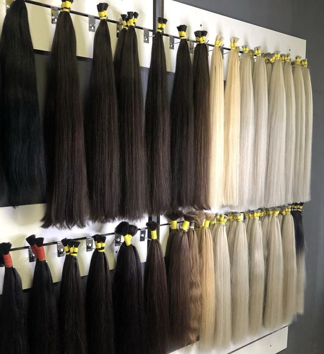 Волосся для нарощення гарноі якості каштан шетен русі від 50г