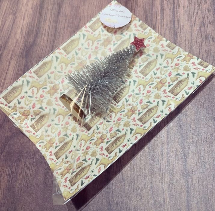 Srebrna choinka dla myszek maileg lalki barbie czerwona gwiazdka NOWA