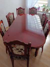 Stół z 8 krzesłami
