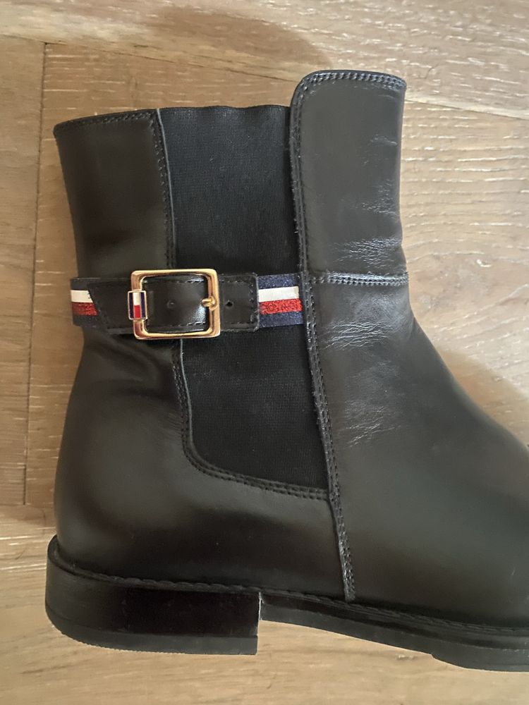 Tommy Hilfinger skórzane botki r38 super stan