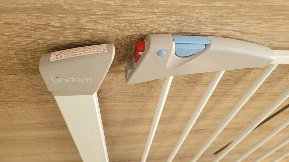 LINDAM Barierka rozporowa Bramka Na Schody 76-82 cm Sprawdź Zdjęcia