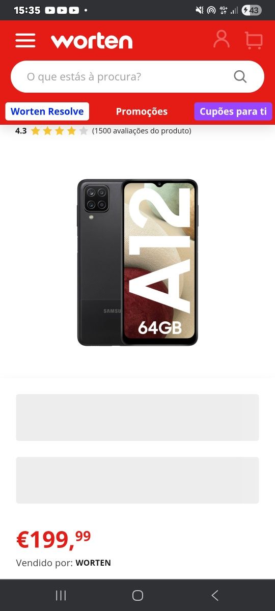Samsung A12 64gb