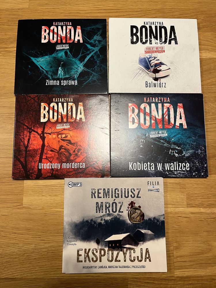 Audiobooki Bondy i Mroza - zestaw plyt cd