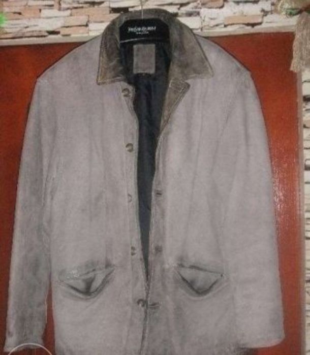 Кожаная брендовая куртка