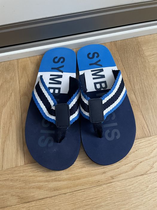 Klapki japonki stmbiosis 39 niebieski navy flip flop