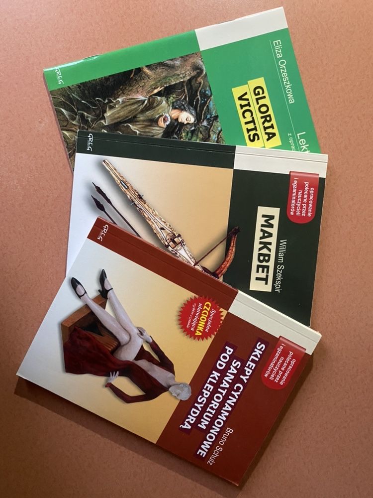„Gloria Victis” „Makbet” „Sklepy cynamonowe”
