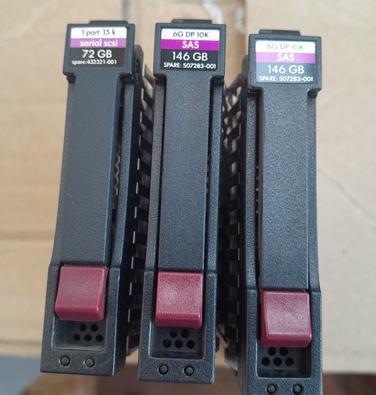Серверные диски SAS 10, 15K 72, 146 Gb