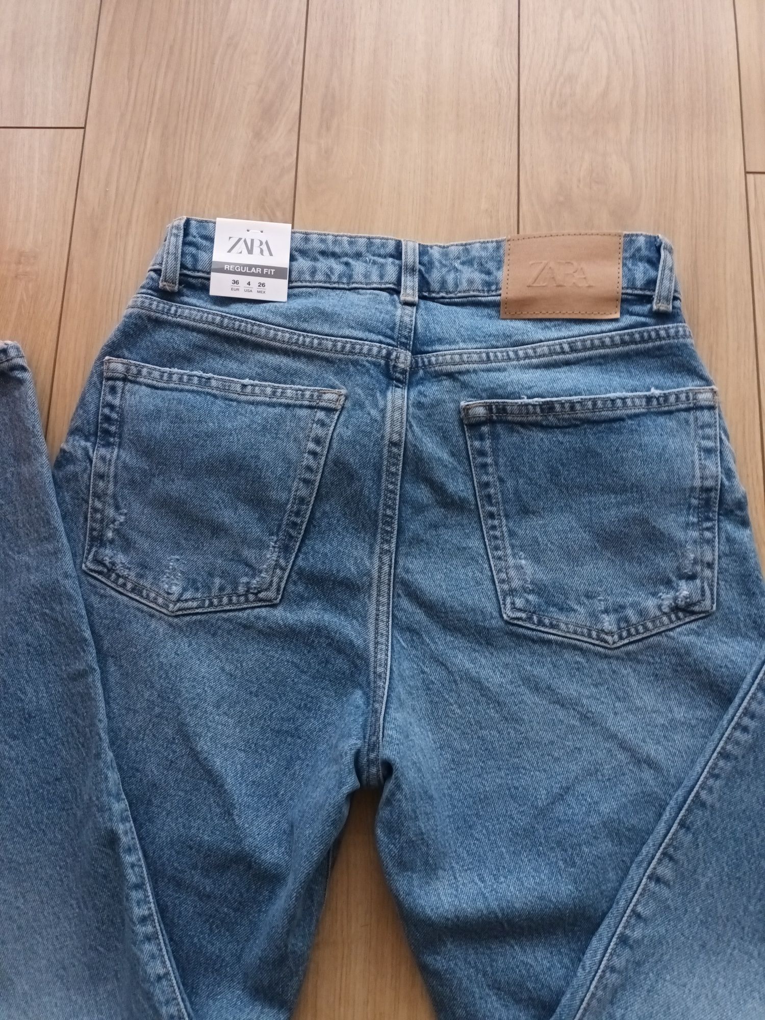 Nowe! Zara Spodnie jeansowe S Regular Fit