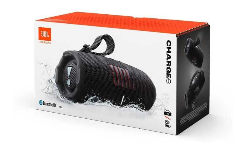 Novo, Selado  Coluna Bluetooth JBL Charge6 (Preto)