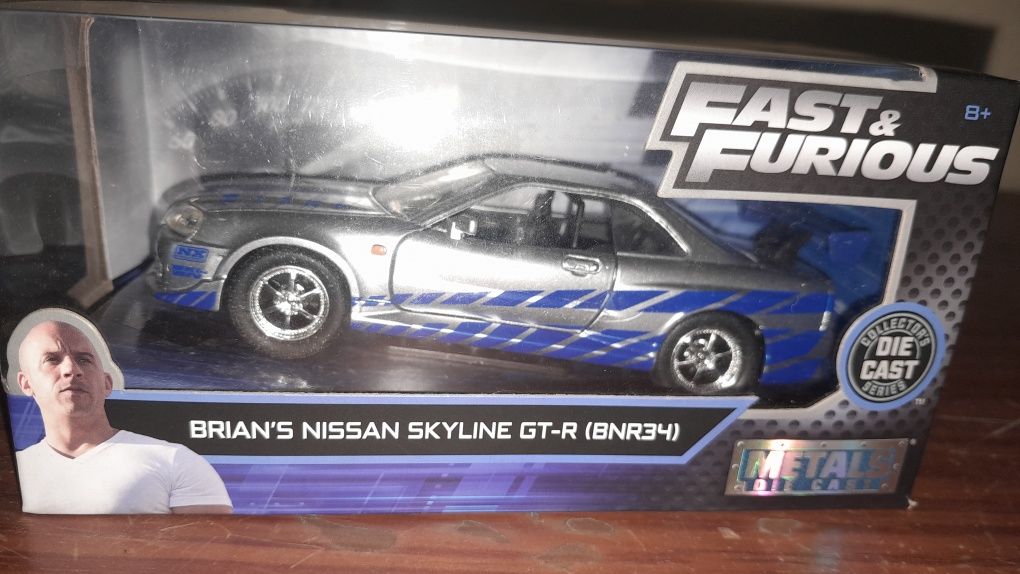 5 Miniaturas Jada Fast Furious 1/32