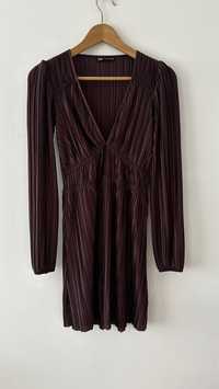 Sukienka Zara S 36 fioletowa