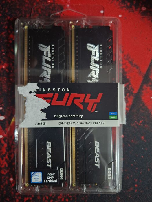 Оперативна пам'ять Kingston Fury DDR4-3200 kf432c16bb1k2/32