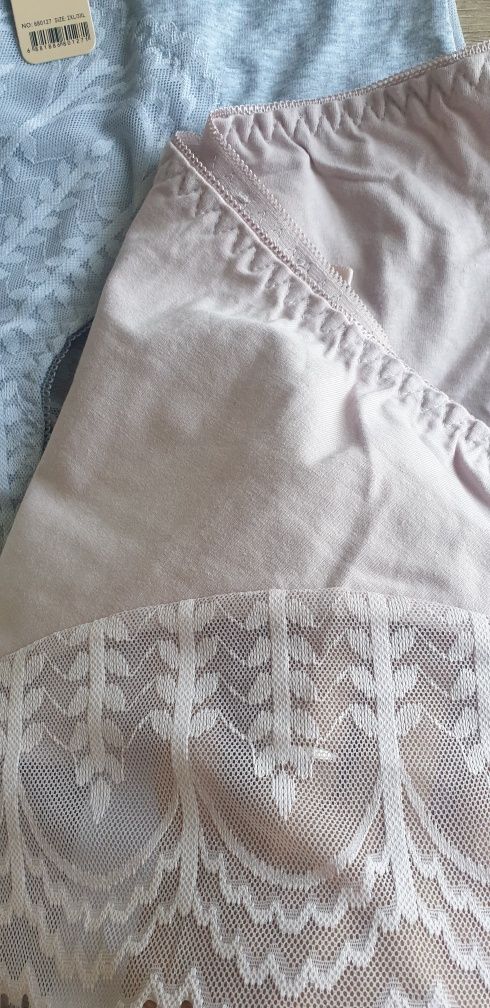 3×Damskie majtki figi z koronką 2/3 XL Miego