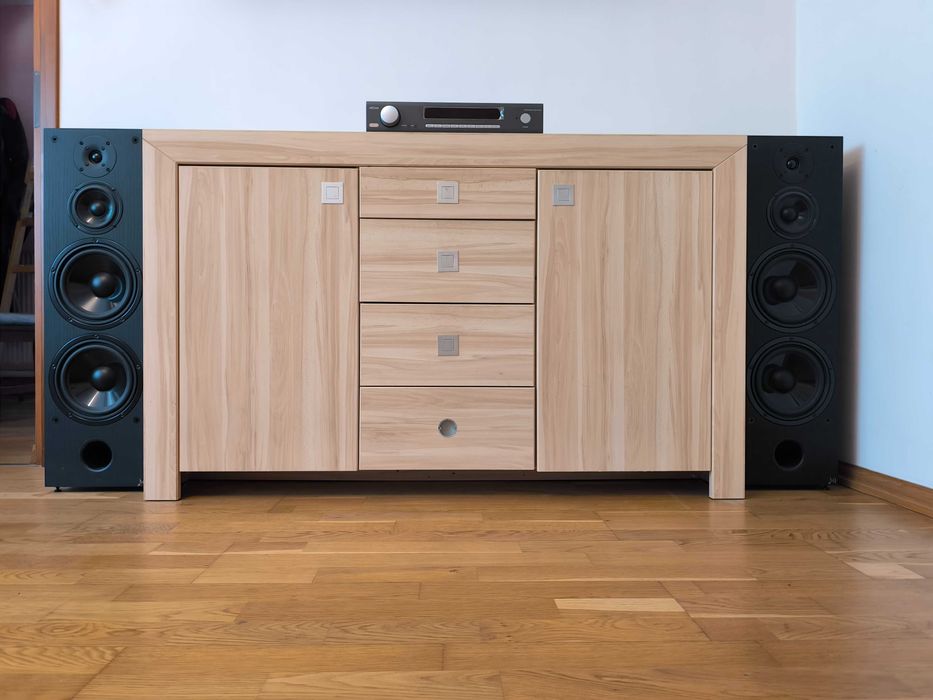 Stereo, wzmacniacz Arcam SA20 + głośniki Aqustic Quality Wega 55MKIII