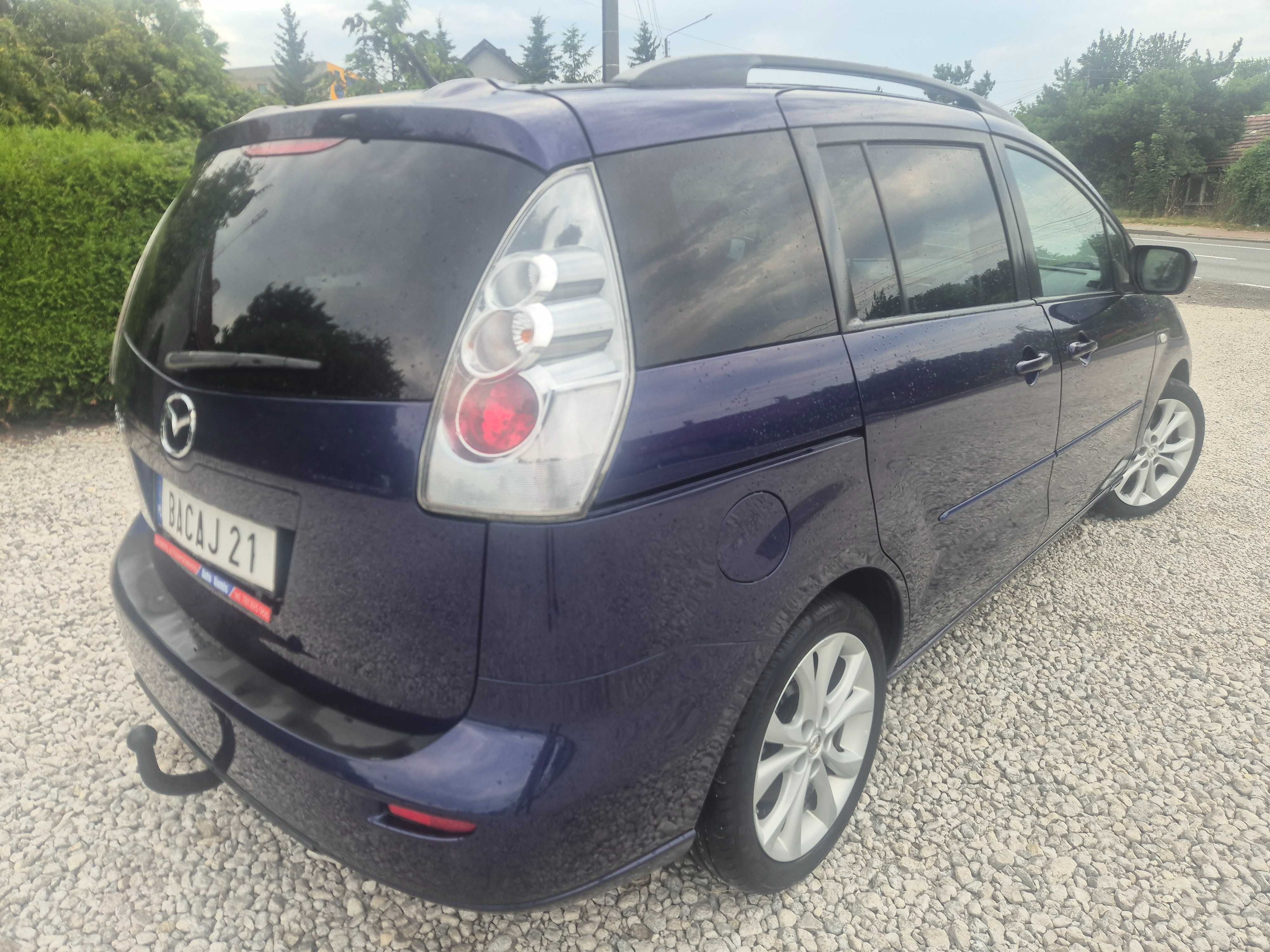 MAZDA 5 Z 2007 STAN Perfekcyjny 0 korozji 1.8 7-Osobowy Klima Sprawna
