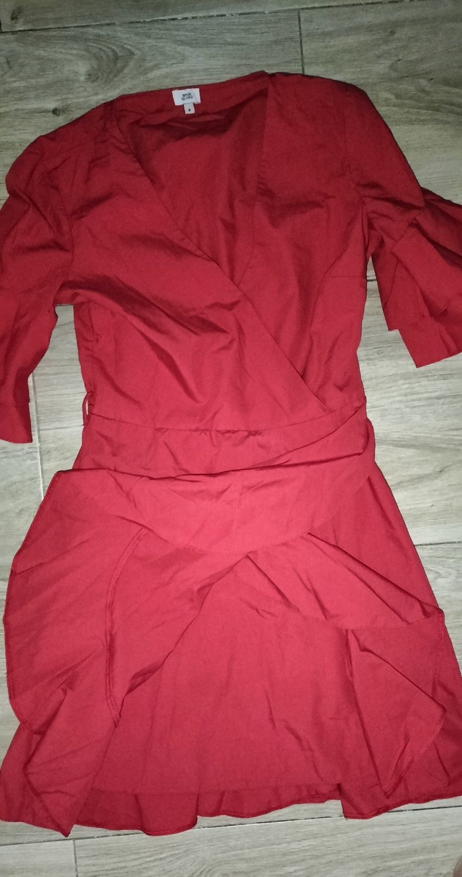 River Island czerwona sukienka rozm XS S