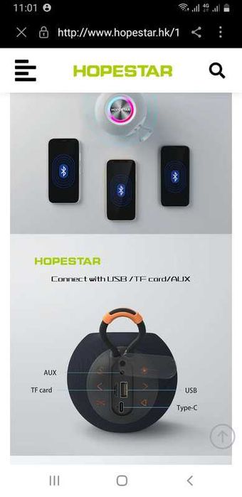 Alto-falantes Bluetooth sem fio HOPESTAR-H52