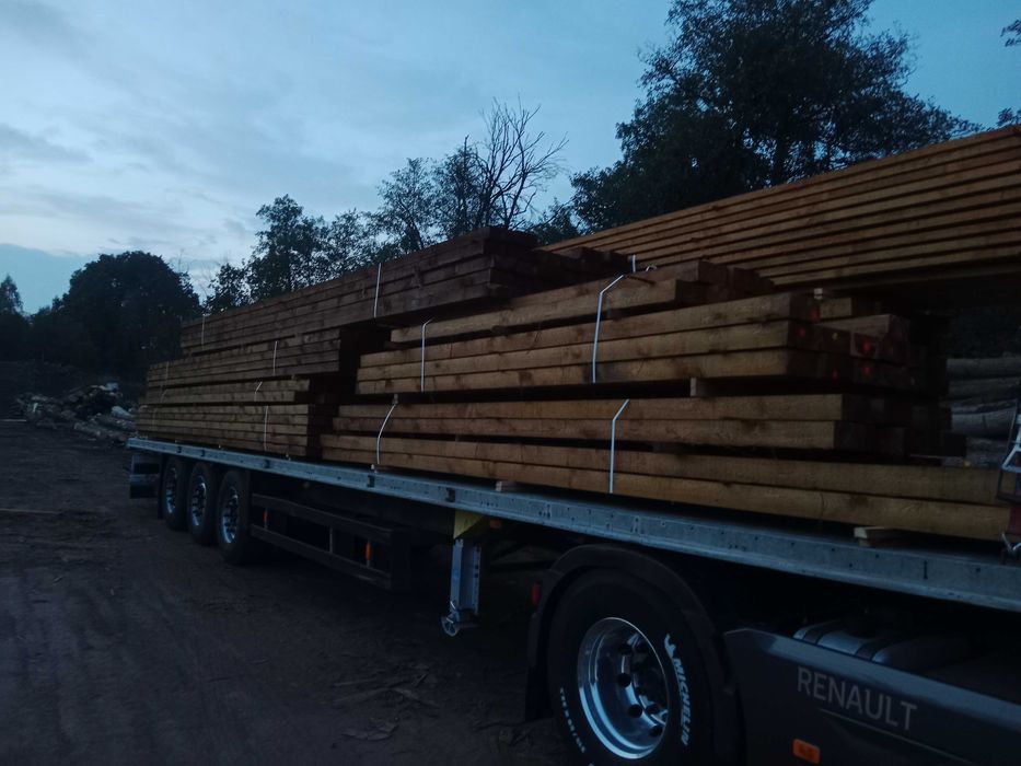 Tartak Więźba Dachowa Drzewo Drewno Budowlane-Deski -Kantowki