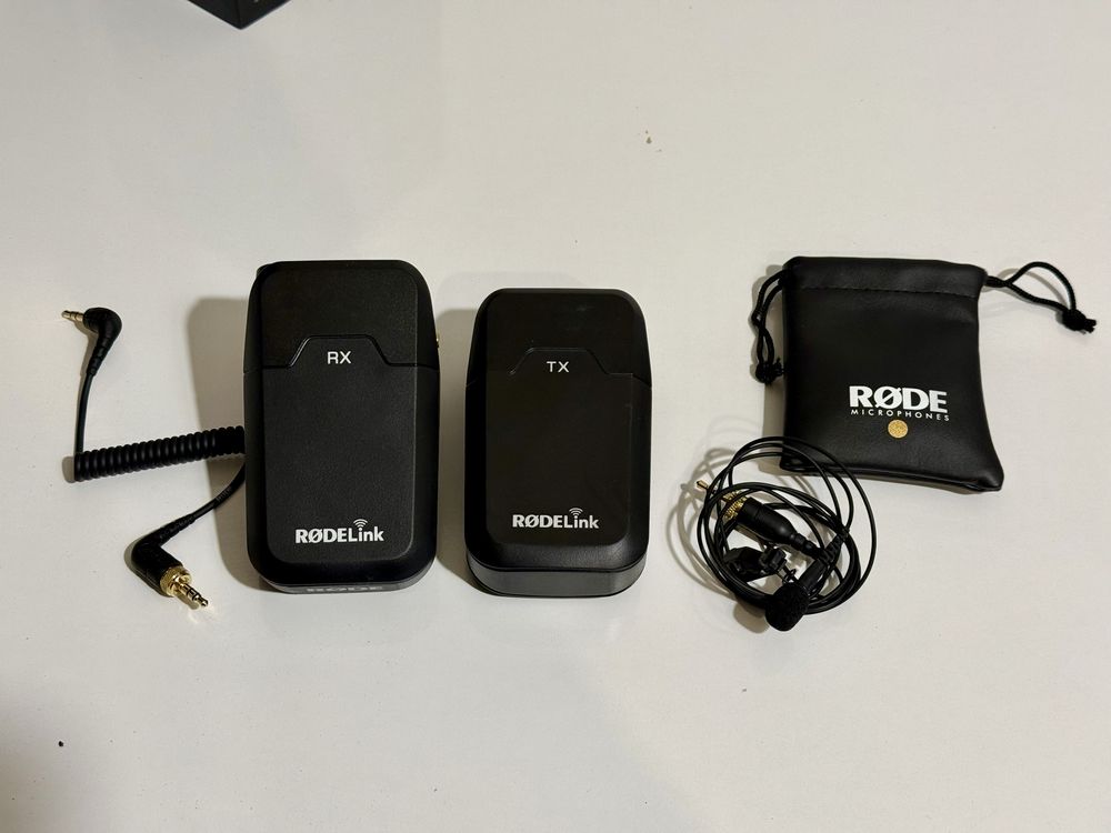 Rode Rodelink FILMMAKER. RX + TX. Mikrofon.